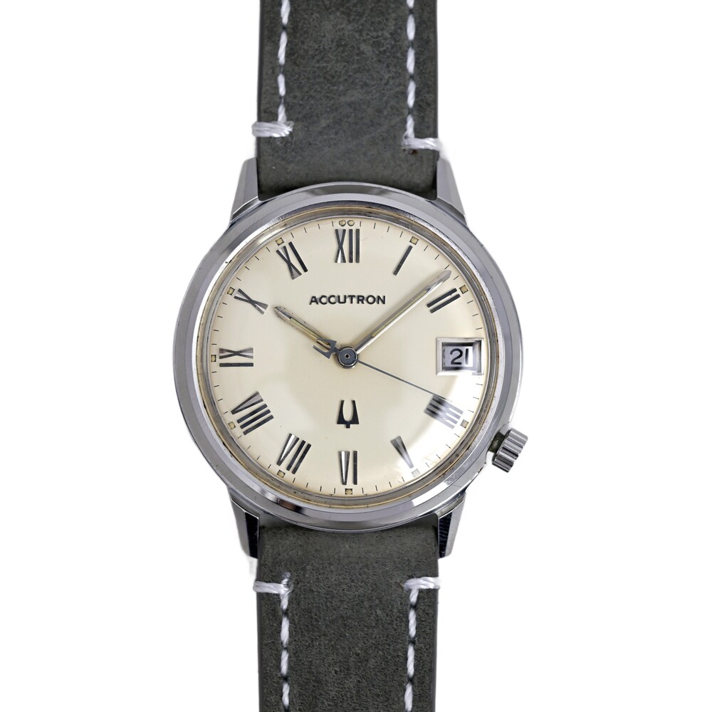 Accutron 218D 1969 M9 Vintage Men's Tuning Fork Watch by Bulova 35mm